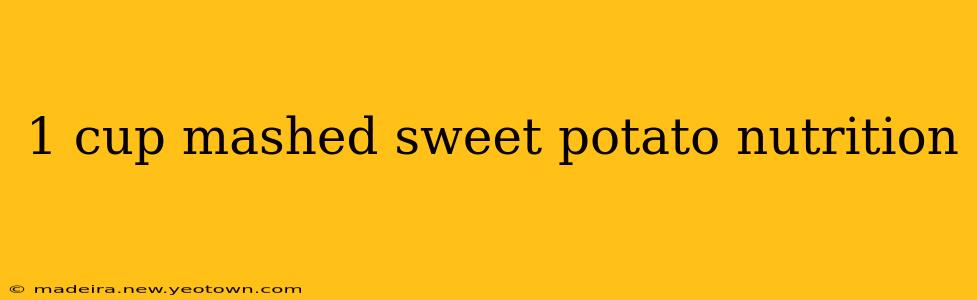 1 cup mashed sweet potato nutrition