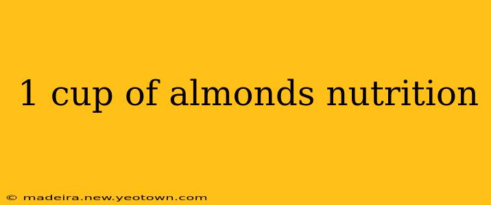 1 cup of almonds nutrition