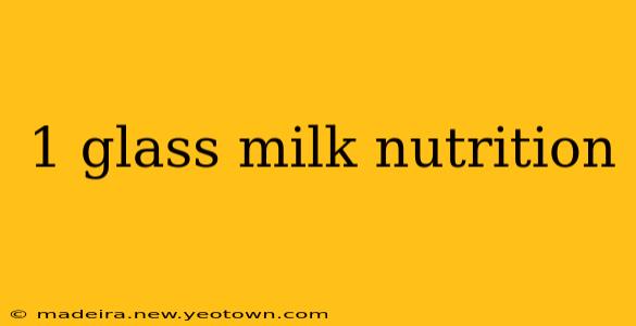 1 glass milk nutrition
