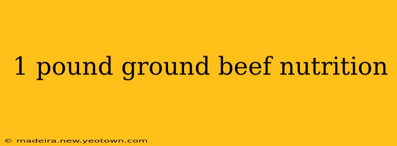 1 pound ground beef nutrition