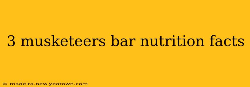 3 musketeers bar nutrition facts