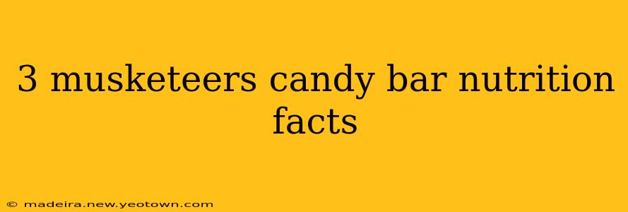 3 musketeers candy bar nutrition facts