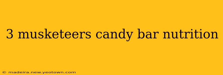 3 musketeers candy bar nutrition