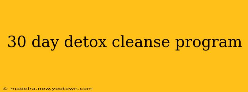 30 day detox cleanse program