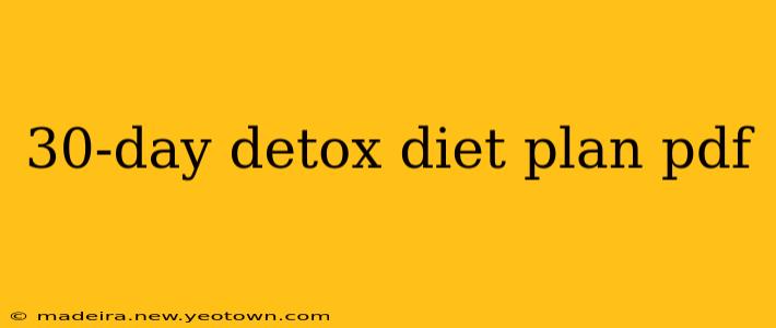 30-day detox diet plan pdf