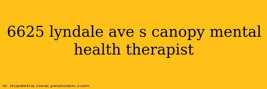 6625 lyndale ave s canopy mental health therapist