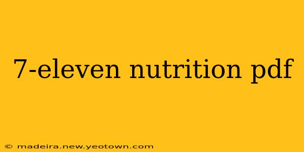 7-eleven nutrition pdf