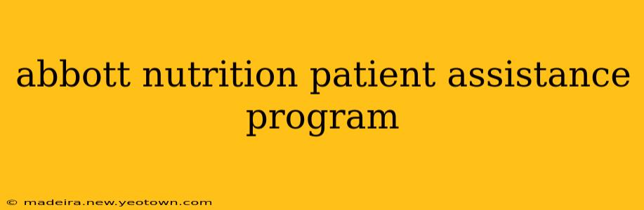 abbott nutrition patient assistance program
