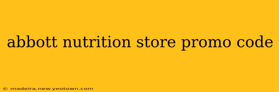 abbott nutrition store promo code