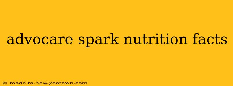 advocare spark nutrition facts
