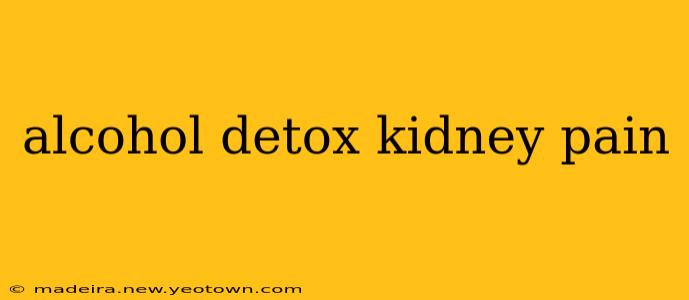 alcohol detox kidney pain