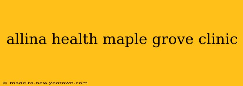 allina health maple grove clinic