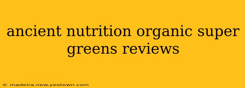 ancient nutrition organic super greens reviews