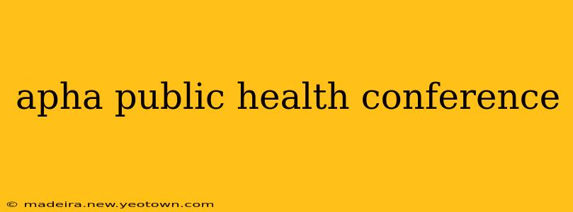 apha public health conference