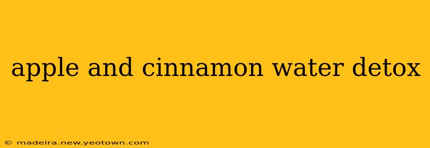 apple and cinnamon water detox