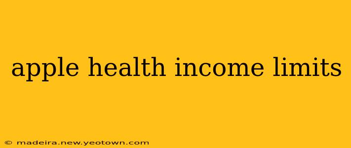 apple health income limits
