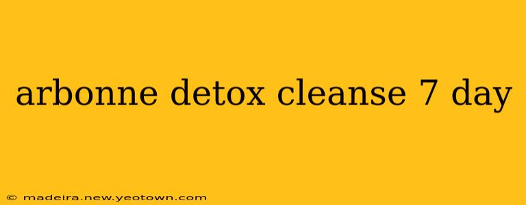 arbonne detox cleanse 7 day