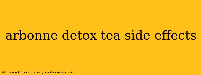 arbonne detox tea side effects