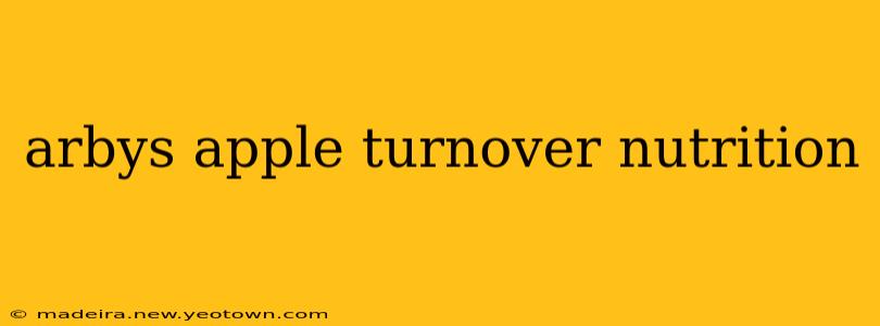 arbys apple turnover nutrition
