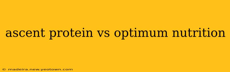 ascent protein vs optimum nutrition