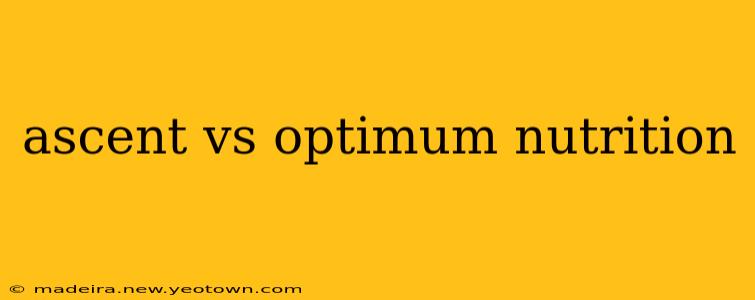 ascent vs optimum nutrition