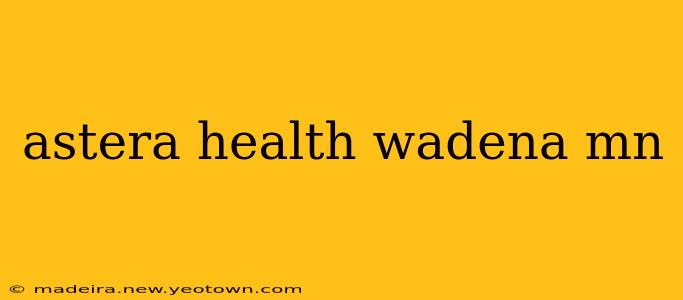 astera health wadena mn
