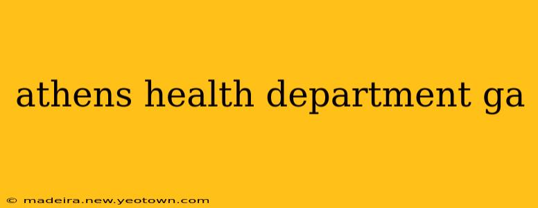 athens health department ga