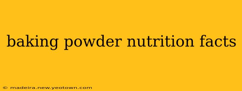 baking powder nutrition facts