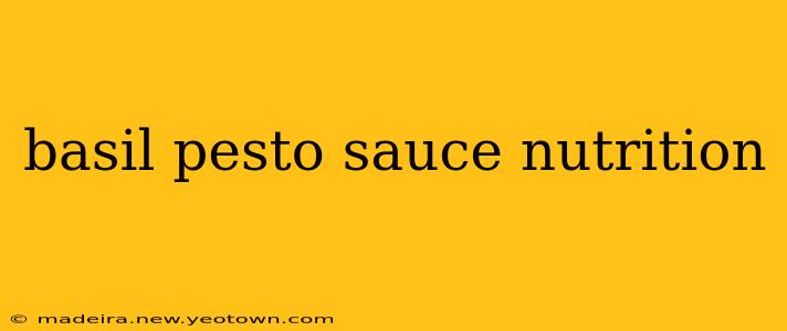 basil pesto sauce nutrition