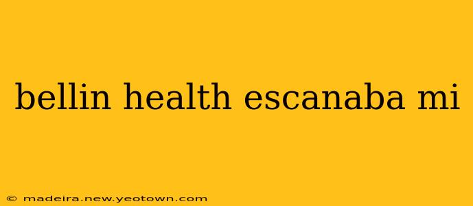 bellin health escanaba mi