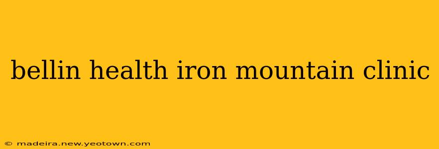 bellin health iron mountain clinic