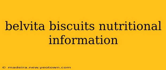 belvita biscuits nutritional information