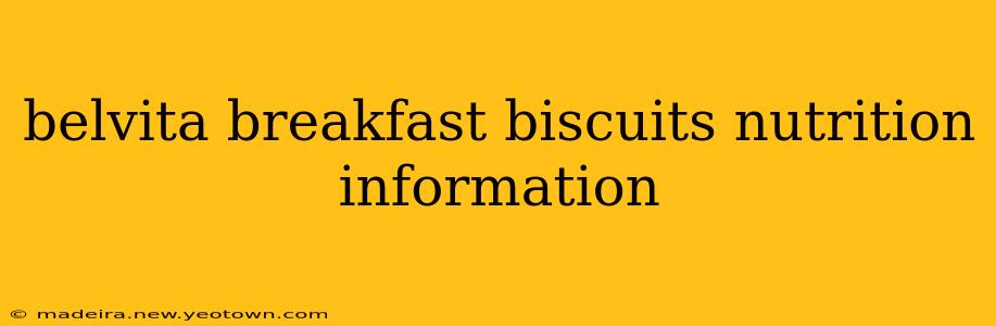 belvita breakfast biscuits nutrition information
