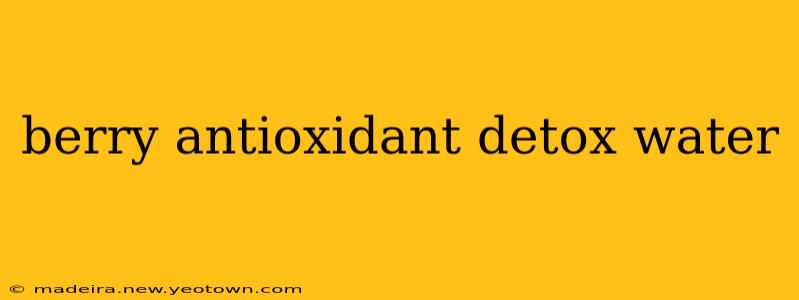 berry antioxidant detox water