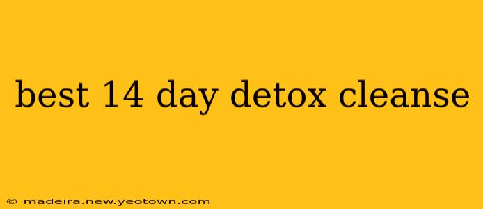 best 14 day detox cleanse