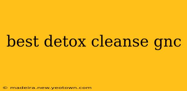 best detox cleanse gnc