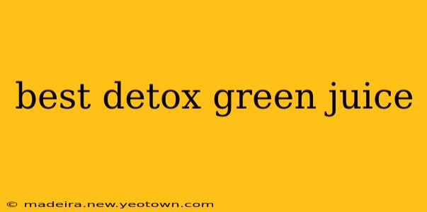 best detox green juice
