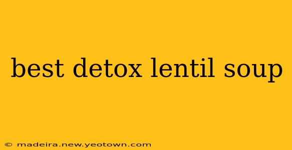 best detox lentil soup