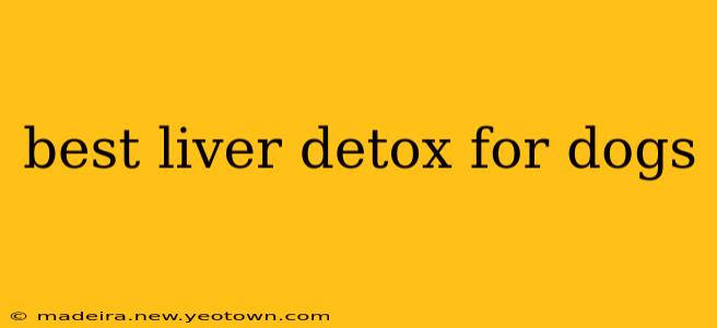 best liver detox for dogs