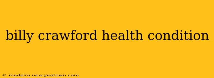 billy crawford health condition