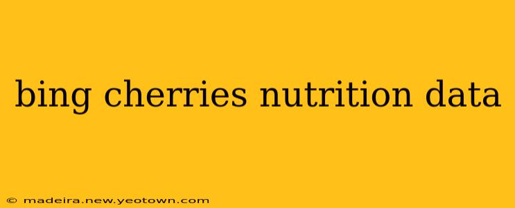 bing cherries nutrition data