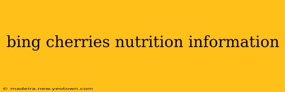 bing cherries nutrition information