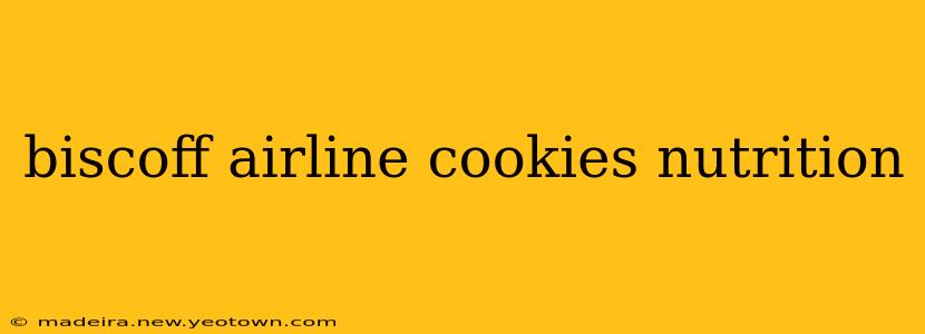 biscoff airline cookies nutrition