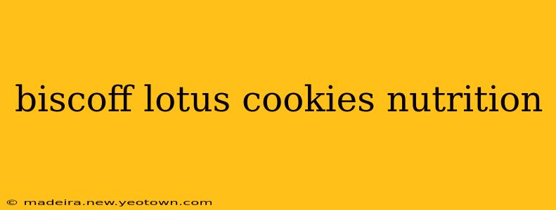 biscoff lotus cookies nutrition