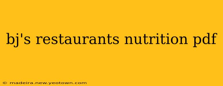 bj's restaurants nutrition pdf