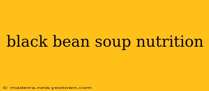 black bean soup nutrition