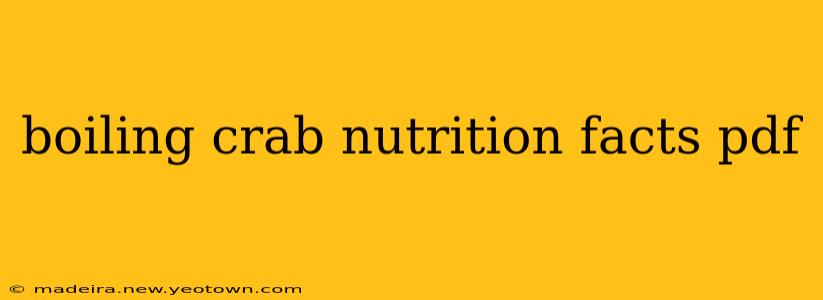 boiling crab nutrition facts pdf