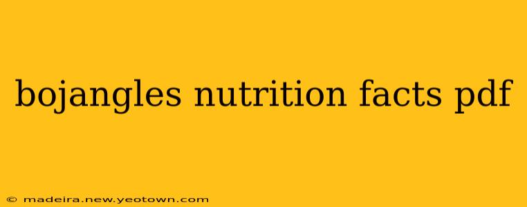 bojangles nutrition facts pdf