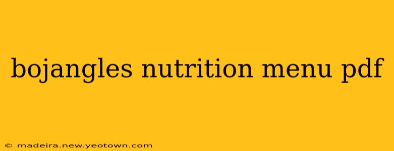 bojangles nutrition menu pdf