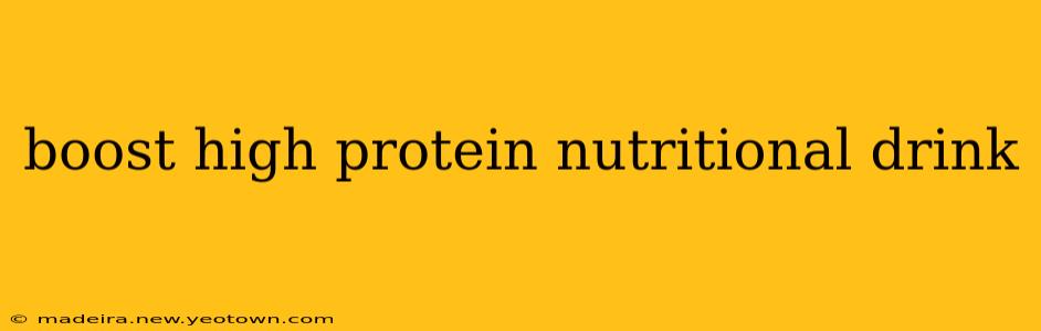 boost high protein nutritional drink